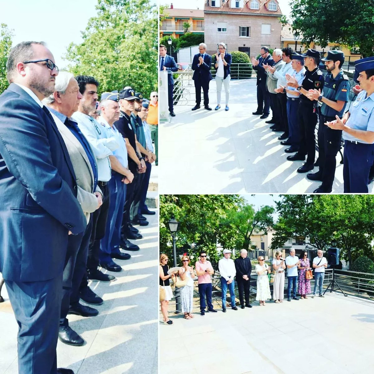 Aytovilladeodon's tweet photo. Emocionantes momentos los vividos en #Villaviciosadeodon durante los actos de homenaje a Miguel Ángel Blanco y a todas las víctimas del terrorismo. El alcalde @RaulMartnGaln1 ha descubierto la placa en el parque que lleva su nombre. @FundMABlanco https://t.co/JUarmuOmXM
