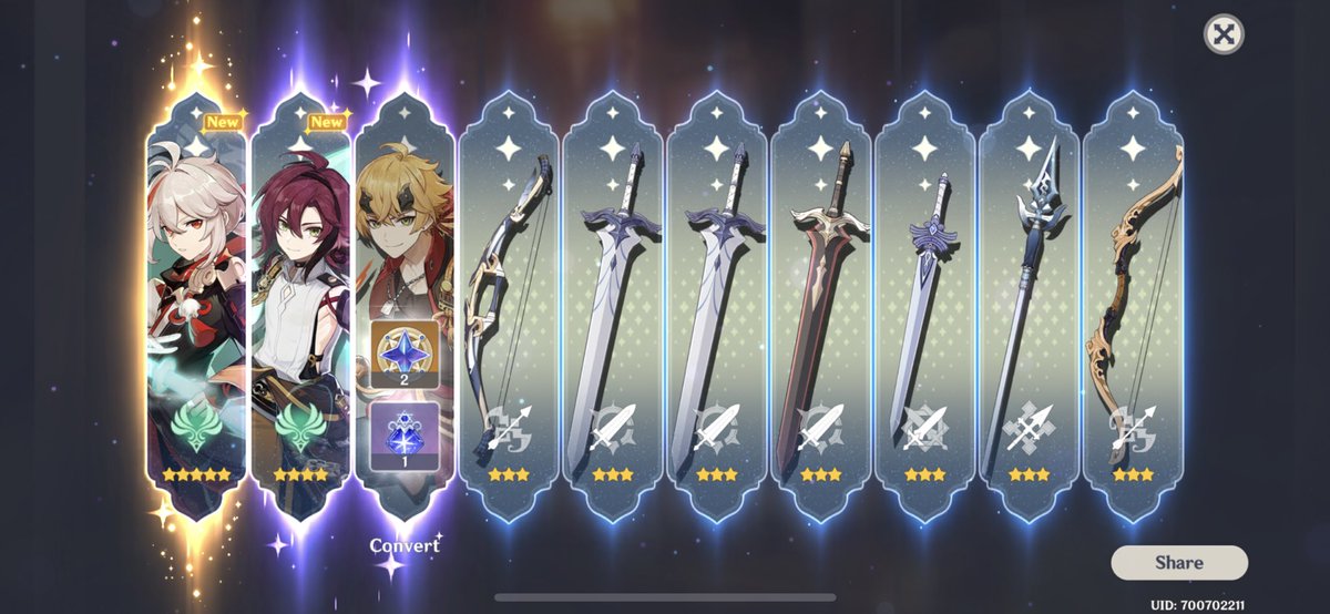 One ten pull on 60 pity🥹🤪🥰