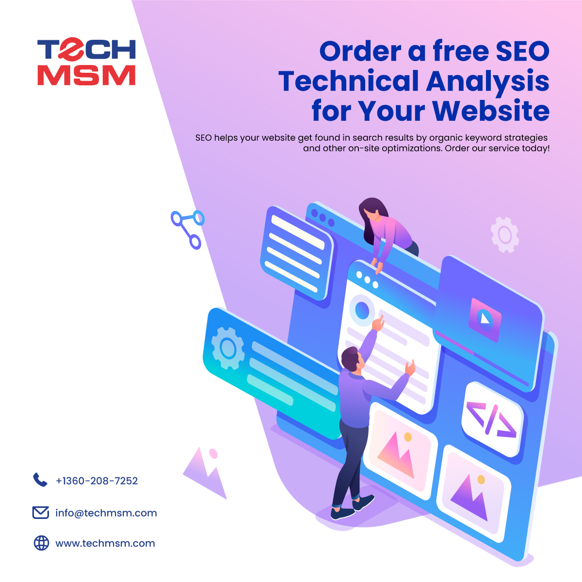 TechMSM1's tweet image. SEO helps your website get found in search results through organic keyword strategies and other on-site optimizations. Order our service today!
#techmsm #seooptimization #techmsmlife #techmsquaremedia #seo #mobileappdevelopment #webdevelopment #digitalmarketing