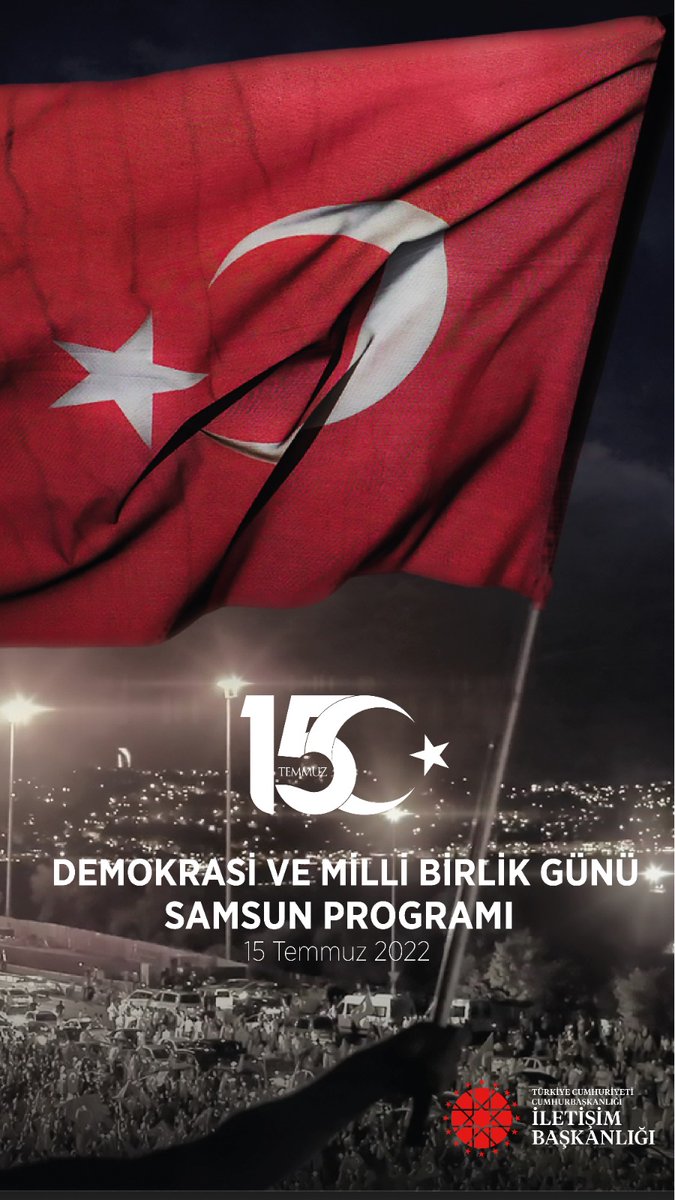 AtakumMevi's tweet photo. #15Temmuz Demokrasi ve Milli Birlik Günü Samsun Programı. https://t.co/qGNpqJWqZx