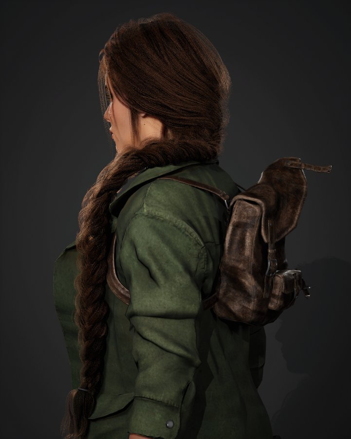 Cost me 3 days of work and my sanity, but Lara has a braid now and i have defeated the final boss of haircards; The braid! 💪😌🤡✨