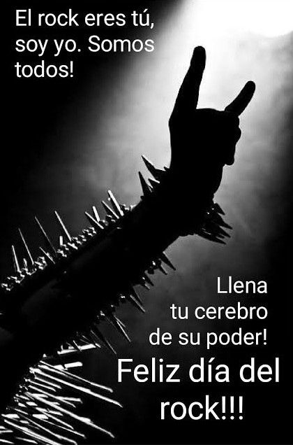 LMF_2015's tweet photo. Feliz dia del Rock! 🤘🏻Happy Day Rock! #Felizdiadelrock #HappyDayRock https://t.co/1XTFlKghby