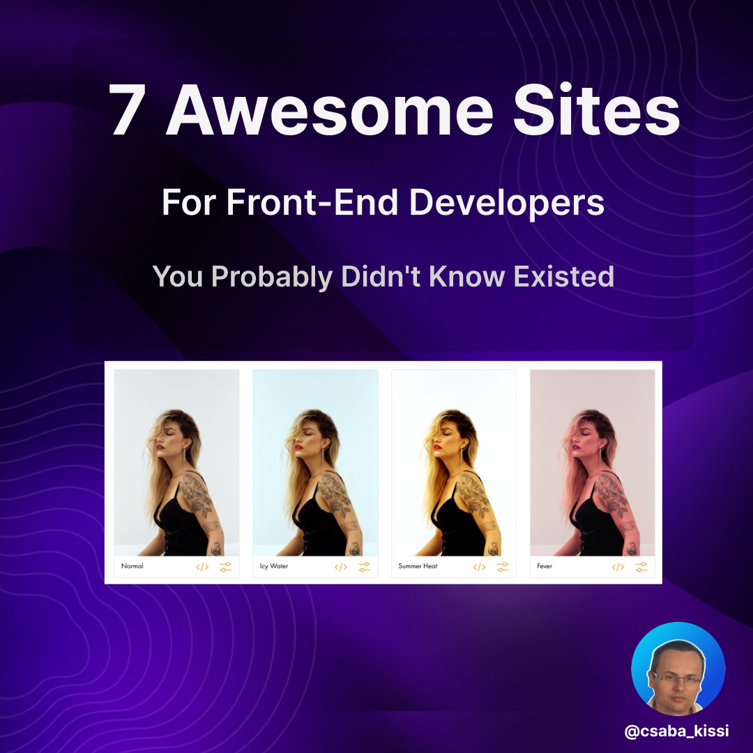 csaba_kissi's tweet image. 7 Awesome Sites For Front-End Developers You Probably Didn't Know Existed
Thread 🧵👇