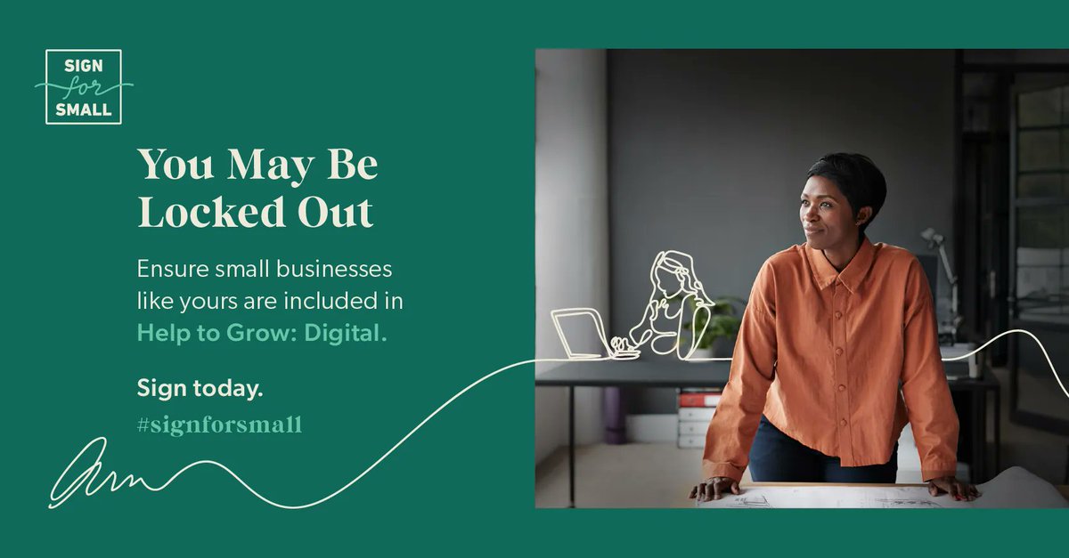 If your small business has fewer than 5 employees, you’re locked out from receiving Help To Grow: Digital’s resources and tools. Sign the petition today: signforsmall.uk #SignForSmall