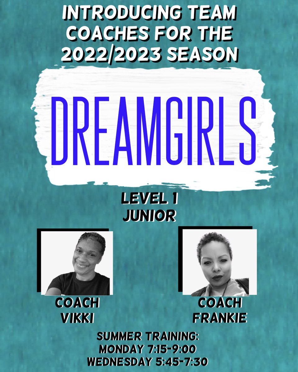 CEA_Maryland's tweet photo. Introducing DreamGirls Coaches! https://t.co/n58aCm1qtt