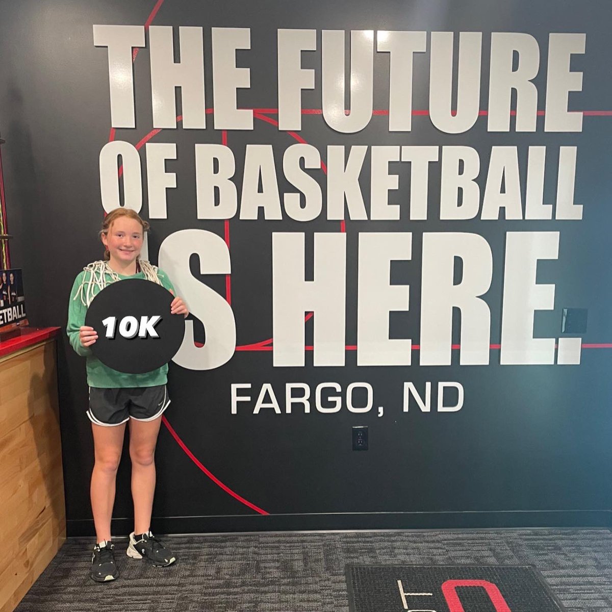 Shoot360Fargo's tweet photo. Congratulations to Harper Brunsvold on reaching 10K Shots Made‼️ Making that many shots is no small task, but Harper rocked it‼️ Nice work‼️ #shoot360fargo #splashmeter #getgameready @nodakbasketball https://t.co/pfYVzcECmw