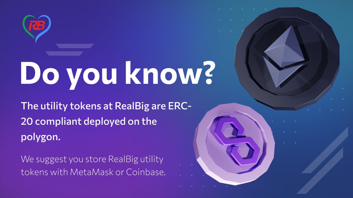For a secure and futuristic wallet to store #RealBig utility tokens access #MetaMask. 

Be aware about MetaMask will never ask you for a recovery phrase therefore never share any personal information about MetaMask wallet recovery phrases or secret keys. #realb
