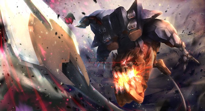 タイラントの腕部アンカーがめちゃめちゃ好き～!って絵を描きました #라스트오리진  #ラストオリジン 