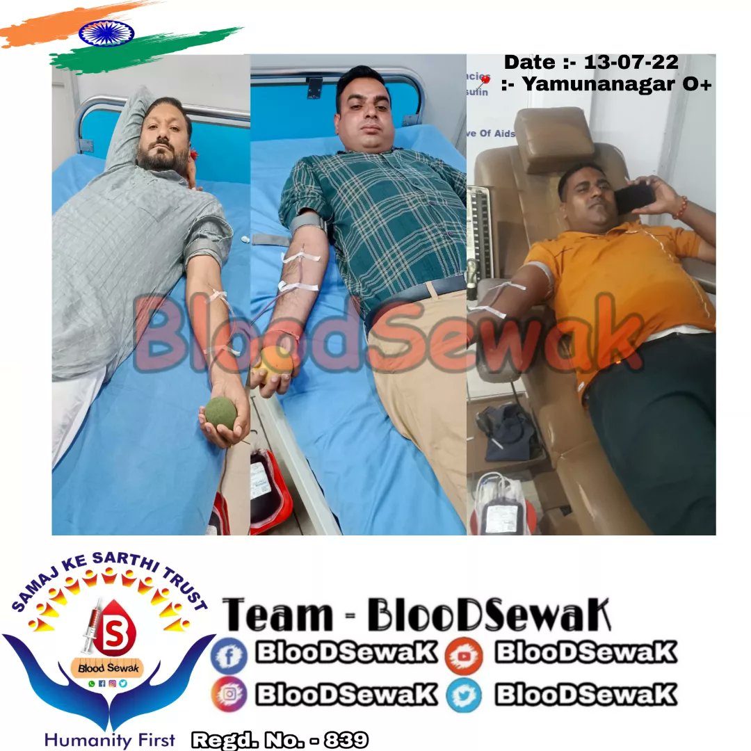 BloodSewak's tweet photo. हम जो है, उसके जिम्मेदार हम खुद है..और
जो हम बनना चाहते है, वो बनने की शक्ति हम अपने अंदर रखते है।
THANKS ARVIND SHARMA &amp;  ASHISH KAMBOJ &amp; M9NU SAINI JI FOR WMERGENCY O+ DONATION #yamunanagar 
PATIENT RAJU (18year)
BLOOD CANCER 
SWAMI VIVEKANAND HOSPITAL Ynr. https://t.co/fOB9wzytA5