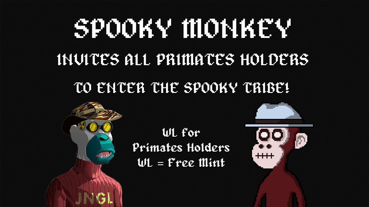 Spooky Monkey 👻🐵 | MINT LIVE tweet media