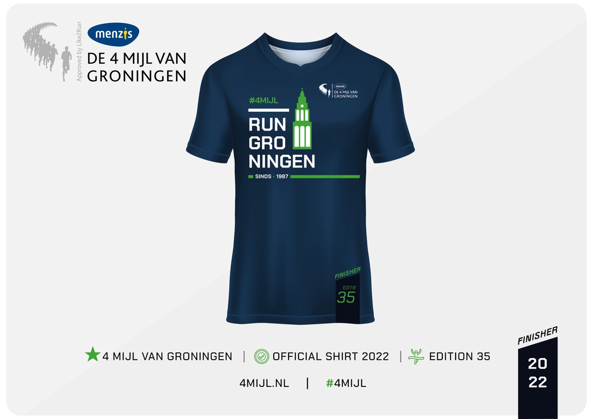 Menzis 4 Mijl van Groningen lanceert uniek shirt 😍 4mijl.nl/nieuws/menzis-… #4mijl