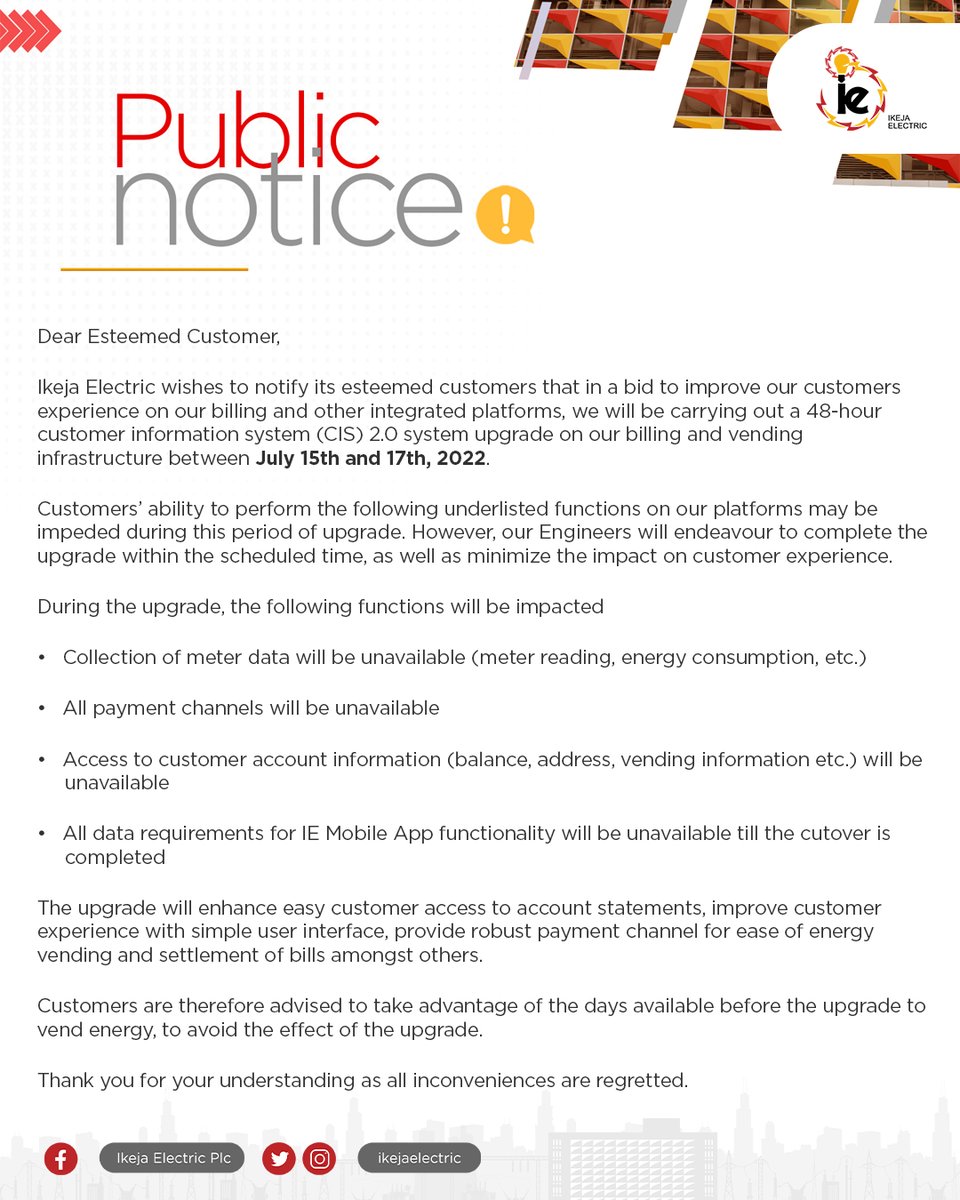 Ikeja Electric tweet media