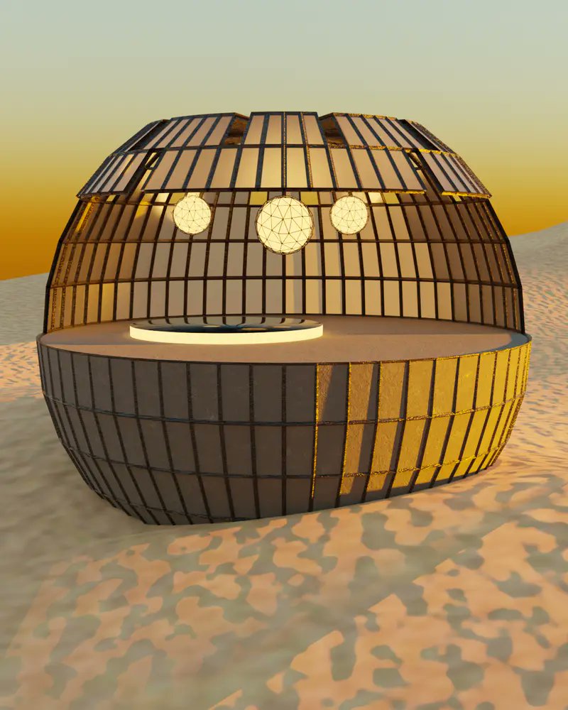 MadameOhlala's tweet image. Sand Dunes Sundowners 🌅

•••••
#virtualrealityart #vrarchitecture #metaverseart #dreamyaesthetic #renderoftheday #renderporn #aestheticpics #architecture_view #beautifullighting #desertview

Posted via @desofy