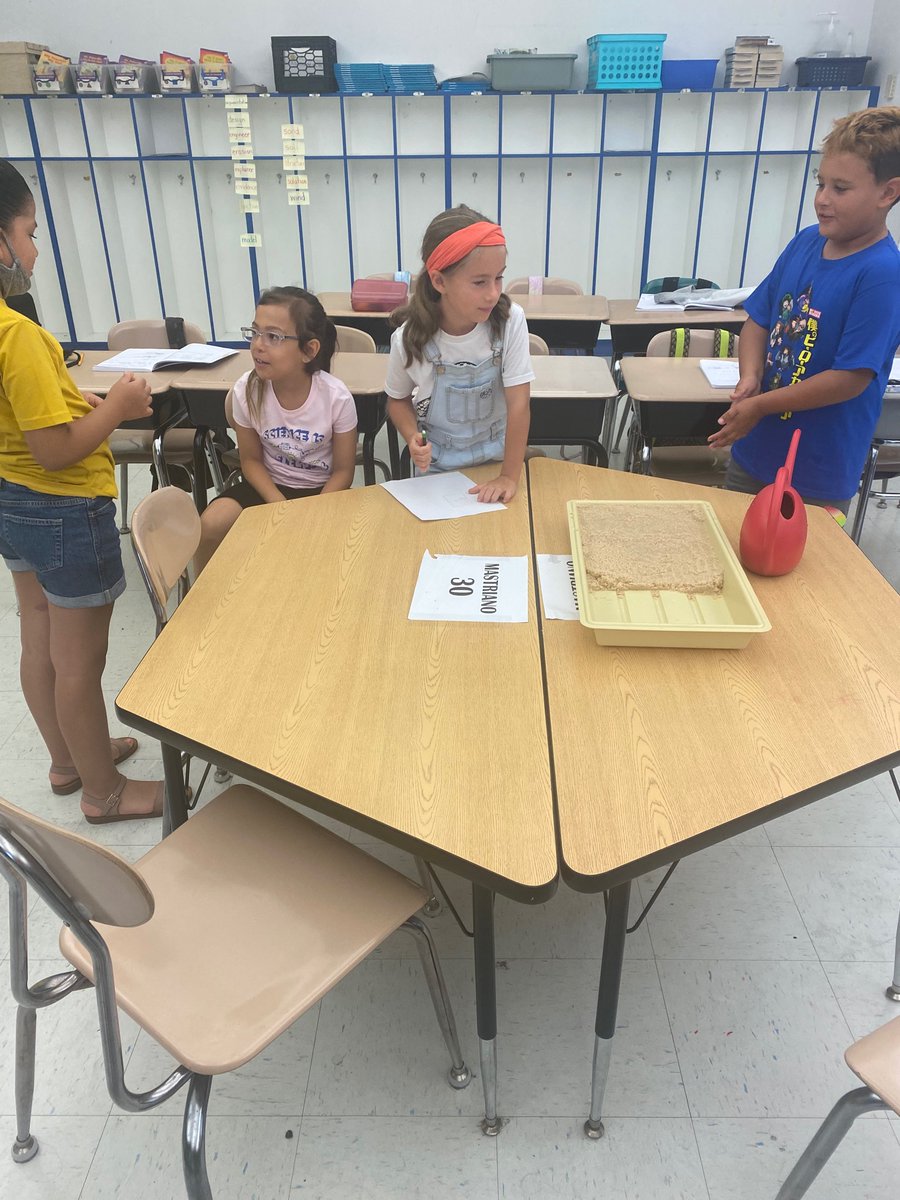 Summer enrichment at <a href="/LindenSchoolOne/">School One</a> -
Comparing and testing different solutions for an erosion problem! @cindyapalinski @LindenSchoolsNJ