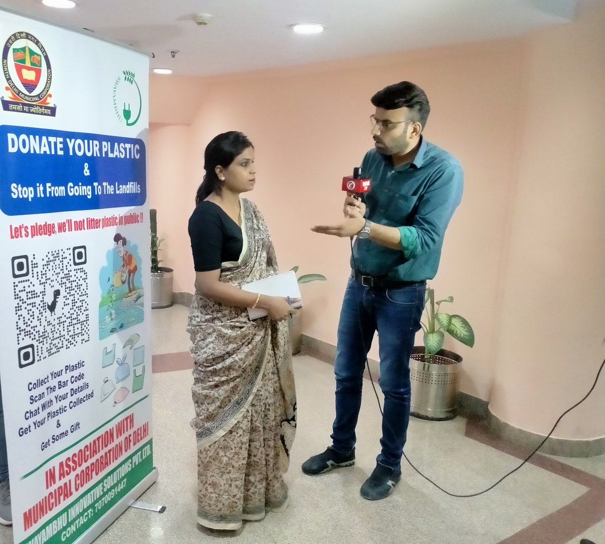 SisSwayambhu's tweet photo. Today Donate Your Plastic drive is inaugurated by hon'ble Special Officer Municipal Corporation of Delhi Mr Ashwini Kumar Sir and Deputy Commissioner Ms Shashanka Ala mam at MCD head office.
#PlasticFree
#plasticpollution #PlasticUpcycle
#Plastic #ZeroPollution https://t.co/J5yF6WQn1q
