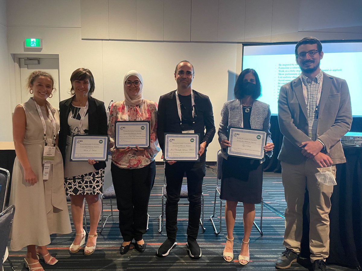 Flávia Sousa (@flaviasousasci) on Twitter photo Great start of this day with our GUGE event 🙌 <a href="/CRS_YSC/">Young Scientist Committee YSC-CRS</a> #CRSYSC2022
Incredible panel and discussion with Dr. <a href="/MariaJVicent1/">Maria J. Vicent</a> <a href="/aljamal_khuloud/">Khuloud Al-Jamal FRPharmS FRSC</a> <a href="/TejalADesai/">Tejal A. Desai</a> and Dr. Jean-Christophe Leroux.
Glad to moderate this session with <a href="/Nano_boticario/">Juan Luis Paris</a>!
#CRS2022 <a href="/CRSScience/">Controlled Release Society</a> Great start of this day with our GUGE event 🙌 <a href="/CRS_YSC/">Young Scientist Committee YSC-CRS</a> #CRSYSC2022
Incredible panel and discussion with Dr. <a href="/MariaJVicent1/">Maria J. Vicent</a> <a href="/aljamal_khuloud/">Khuloud Al-Jamal FRPharmS FRSC</a> <a href="/TejalADesai/">Tejal A. Desai</a> and Dr. Jean-Christophe Leroux.
Glad to moderate this session with <a href="/Nano_boticario/">Juan Luis Paris</a>!
#CRS2022 <a href="/CRSScience/">Controlled Release Society</a>