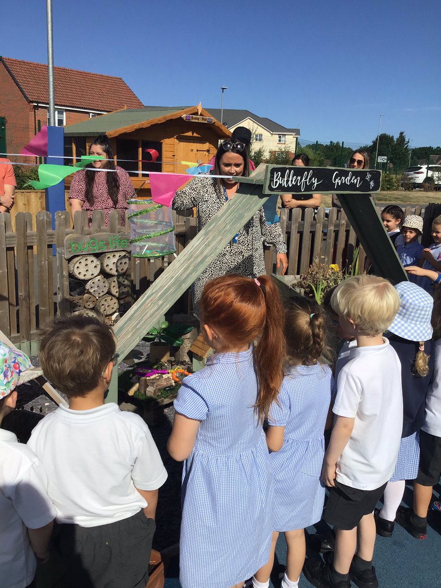 HFHAEarlyYears's tweet photo. What a glorious morning to release our five Painted Lady butterflies! A fantastic authentic experience for our children to engage in, now to get busy planting and enhance our garden to entice the butterflies back. 🦋🌻 #makeverydaycount @insectlore https://t.co/VzjhwHZuUC