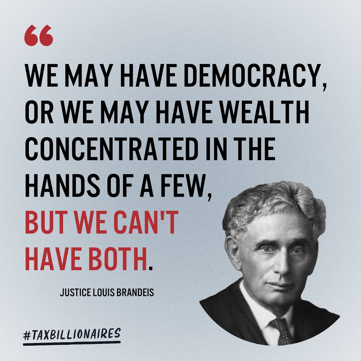 PledgeOurFuture's tweet photo. 🇺🇸 Democracy means one person, one vote

💰 But in America, billionaires can spend millions to influence elections and bribe politicians to do their bidding

🗳 Their money shouldn't overpower the will of voters

#TaxBillionaires for the sake of our democracy https://t.co/P6r36piflC
