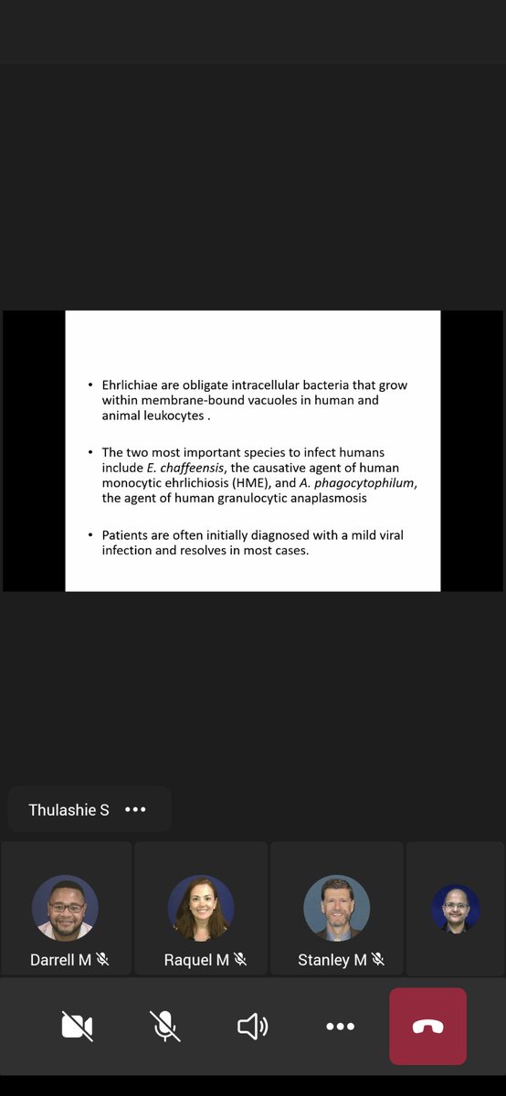 GeisingerId's tweet photo. July in NE USA ID Fellowship Program means two things : 
New Learners 
Tick Borne Illness( fever, fatigue, malaise in a gardener, t penia)
@ID_fellows

What a way to start the case conference series. Thank you Dr. Thulasie Sivarajah for the presentation. https://t.co/fN5Rw6RxnU