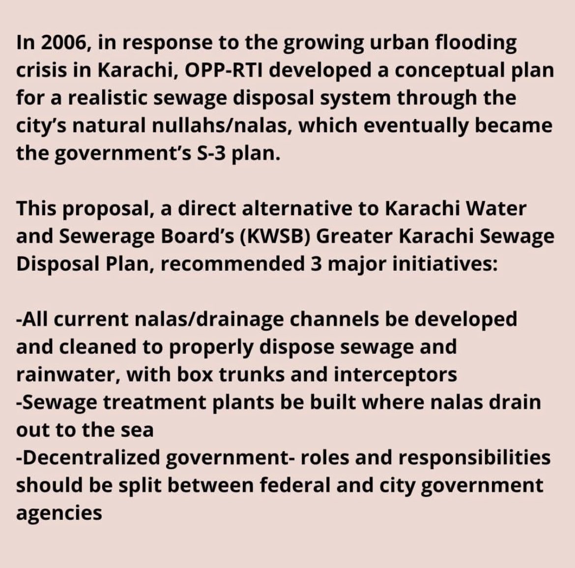OrangiPilot's tweet photo. How to stop #KarachiRain from urban flooding:
#OrangiPilotProject #Karachi #Pakistan #flood https://t.co/RtnqaJhQzm