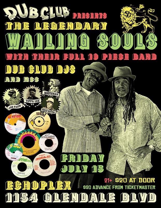 oilsoutlaws's tweet photo. All my LA family,come rock with me this Friday July 15th at The DubClub LA.Letβs get this RUB A DUB session πππ #wailingsouls #rootsreggae #LosAngeles #oilsoutlaws #gang #rootikal #fullhundred https://t.co/b36yIV1Acd