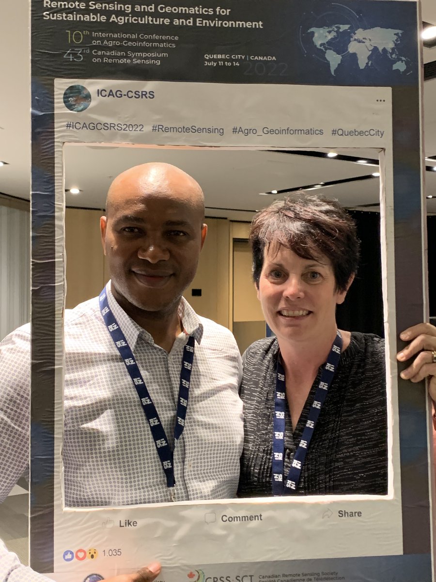 Dr. Laura Dingle Robertson (@ldr1) on Twitter photo 🤩Finally meeting in person after 1.5 years! <a href="/AAFC_Canada/">AAFC Canada</a>'s <a href="/heathermcnairn/">heathermcnairn</a> & #postdoc #SamuelOIhuoma at @ICAGCSRS2022! #WorkFromHome <a href="/AUGSignals/">A.U.G. Signals Ltd.</a> #remotesensing #agriculture 🌽🛰️ 🤩Finally meeting in person after 1.5 years! <a href="/AAFC_Canada/">AAFC Canada</a>'s <a href="/heathermcnairn/">heathermcnairn</a> & #postdoc #SamuelOIhuoma at @ICAGCSRS2022! #WorkFromHome <a href="/AUGSignals/">A.U.G. Signals Ltd.</a> #remotesensing #agriculture 🌽🛰️