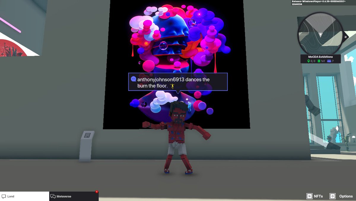 Anthony13516394's tweet photo. @TheSandboxGame @MOCDA_ I just participated in the #TheSandbox weekly contest for a chance to win 200 mSAND! Here is my favorite piece from the ‘Impossible Worlds’ exhibition, check out my screenshot below!
👇 https://t.co/C0SgNphvQf
