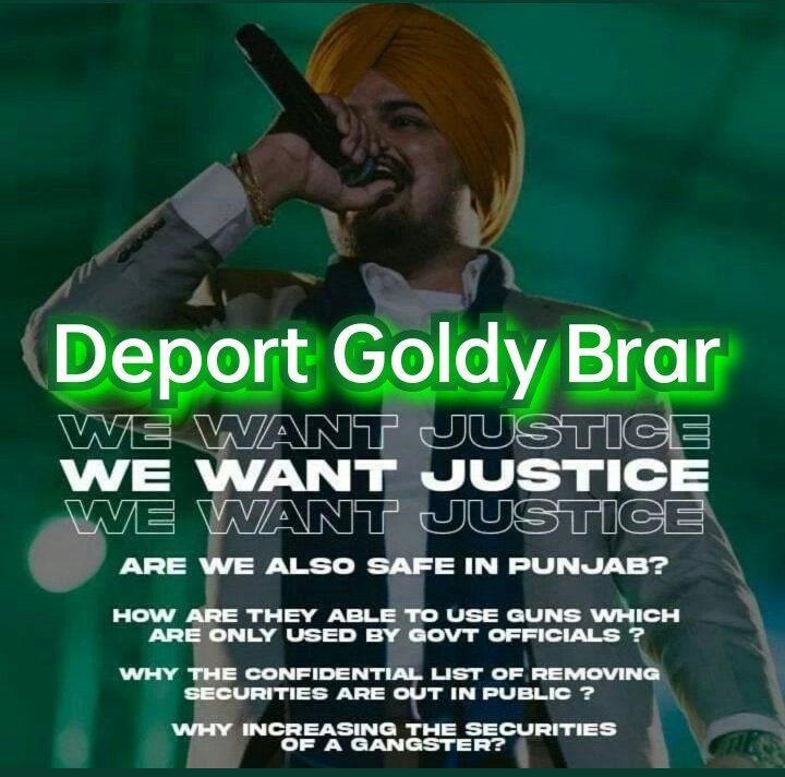 ਗੁਨ੍ਹਾਗਾਰ ਅੱਜ ਵੀ ਪੰਹੁਚ ਤੋਂ ਬਾਹਰ ਨੇ।
We want justice
#DeportGoldybrar
#JusticeForSidhuMooseWala
