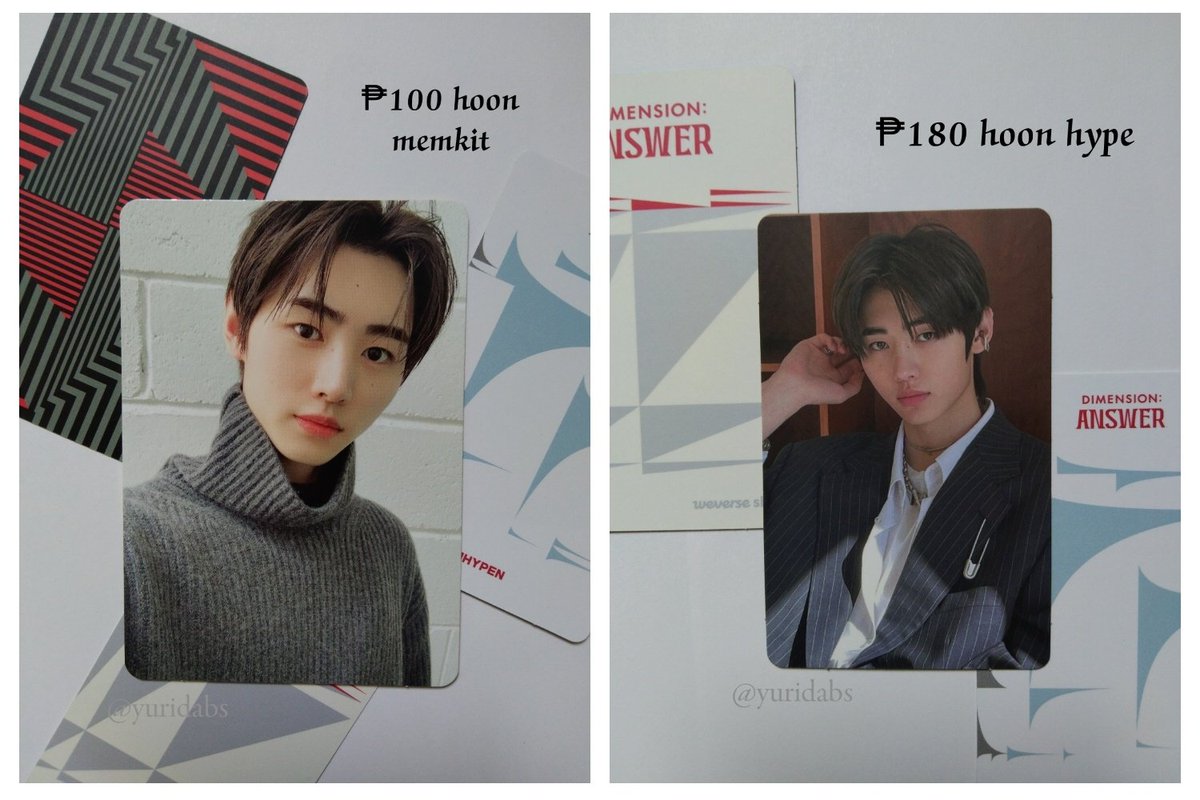 yuridabs's tweet photo. reprice mga be!

wts lfb |#yuriselling

°enhypen/ive album and photocard
⤻all official 
 ⤻ see pic for the prices
⤻good condi
⤻ reply / dm me to claim!

🏷️ enhypen charyb album niki yet niki no hoon membership kit hoon hype ive eleven ver 1 album https://t.co/i0hlt10W1z