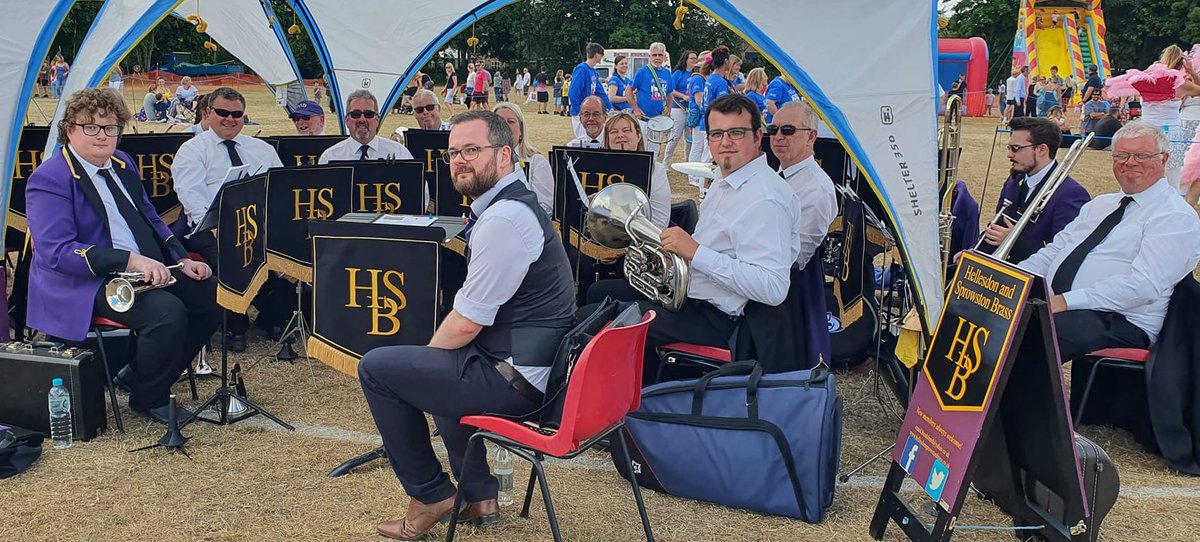HSBrassBand's tweet photo. We had a great time at Horsford Carnival and Funday over the weekend ☀️ Great to see so many people out enjoying the weather! This Saturday morning we're looking forward to playing at Hellesdon Carnival 🎶 https://t.co/pRf1sJ63VC