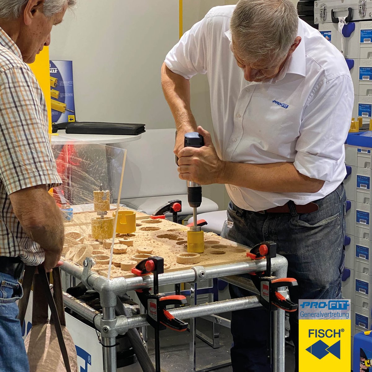 fischtools's tweet image. FISCH® &amp;amp; ProFit® live at the Holz-Handwerk in Nuremberg. We are presenting the latest generation of 𝘄𝗼𝗼𝗱𝘄𝗼𝗿𝗸𝗶𝗻𝗴 𝘁𝗼𝗼𝗹𝘀 and 𝗣𝗿𝗼𝗙𝗶𝘁® 𝗵𝗼𝗹𝗲 𝘀𝗮𝘄𝘀 with the unique 𝗖𝗹𝗶𝗰𝗸&amp;amp;𝗗𝗿𝗶𝗹𝗹 𝘀𝘆𝘀𝘁𝗲𝗺! 
#premiumtools #drill #holesaws