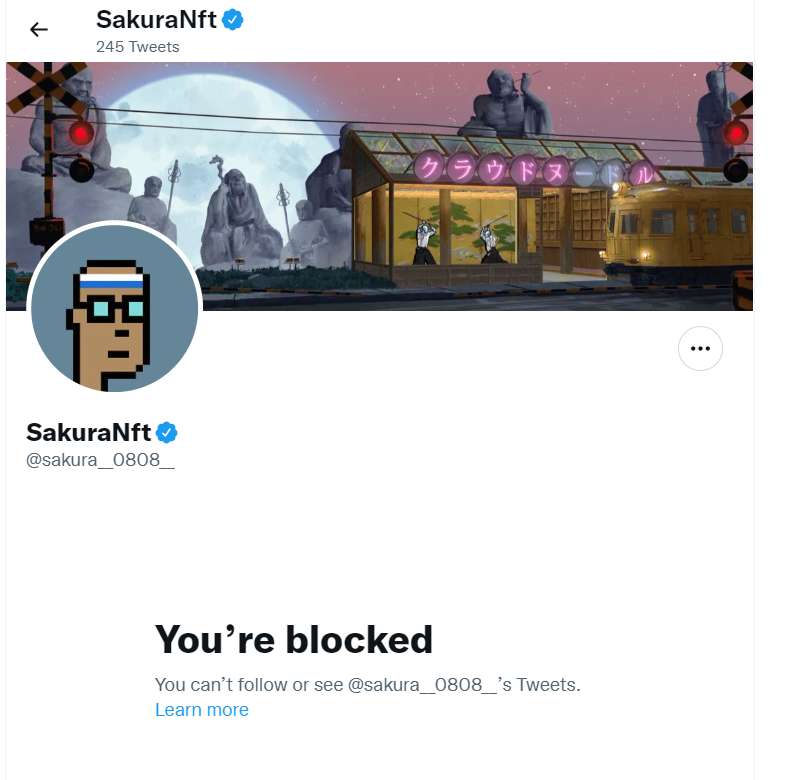NFT_Broooo's tweet photo. @sakura__0808__  SakuraNFT is a SCAMMER! Beware. This scammer has bought a verified Twitter account and is using it to steal money from people by promising to help them sell their NFT projects. Known Scammers: JackNft ⚡️@NftJack77 &amp; NftAddict @NftAddict_31

#NFT @premiumbusiness https://t.co/QMdMrbWUb9