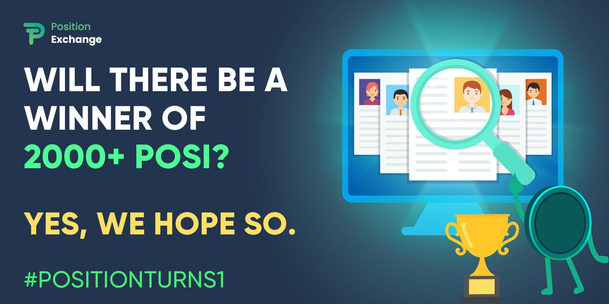 PositionEx's tweet photo. We really hope that there will be winners of the tagging event, because #PositionTurns1 needs to have one 🤗

The event is still far away from the end date, let’s go, try your best and grab the rewards  💪

Do not forget to spread the message #PositionTurns1 further 🥳 https://t.co/66OmybfAJY