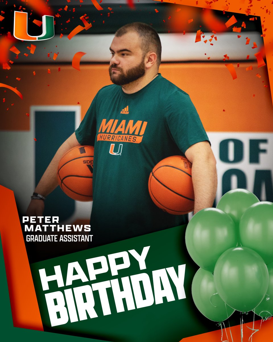 Happy birthday to graduate assistant Peter Matthews!