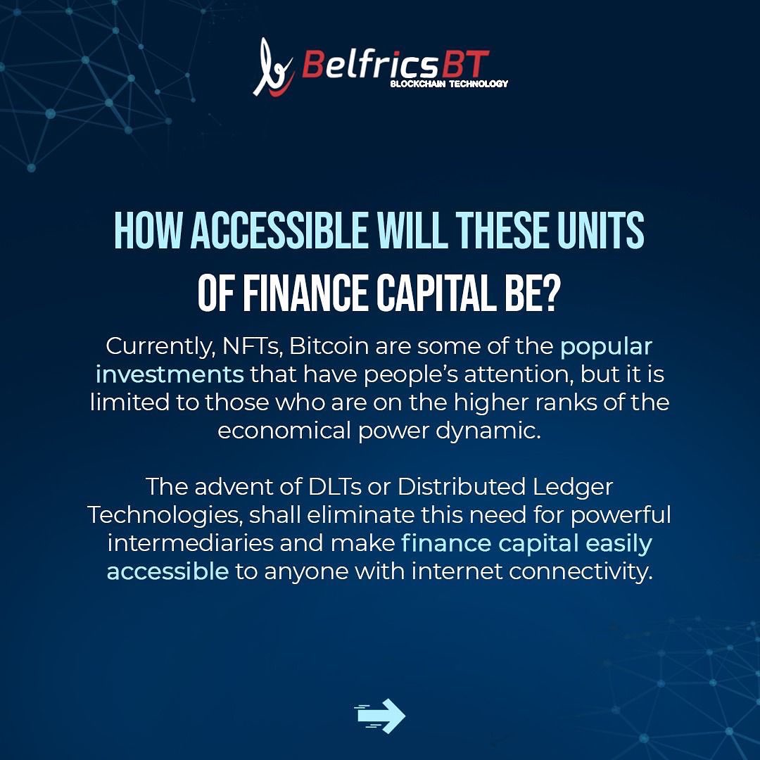 belfricsbt's tweet photo. One of the terms you may stumble upon often now in the finance world, is an #NFT. But did you think, it could be only a small part of a whole new world of #finance that’s been in development for years now? Swipe to read more 

@realLifeClips

#BelfricsBT #Blockchain #NFTs https://t.co/Tfxcc5n3p9