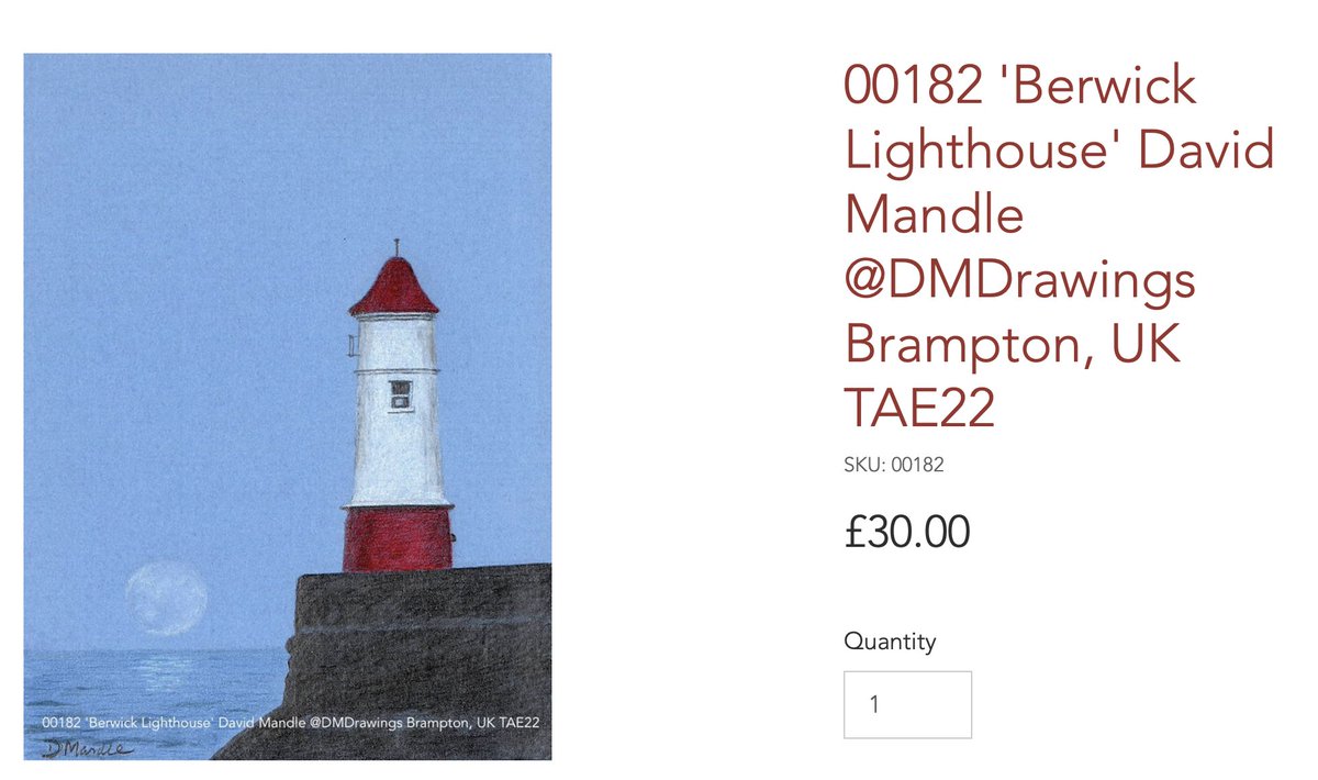 PAEartforacause's tweet photo. We LOVE this calm and peaceful scene by David of Berwick Lighthouse! Time to pop over to the #TAE22 shop and buy it NOW!
CLICK HERE>>> https://t.co/3JOLYjGXZZ
#BerwickLighthouse #BerwickUponTweed #Northumberland #BuyArt #ARTforCharity #Encephalitis https://t.co/9ymnmv2ZNC