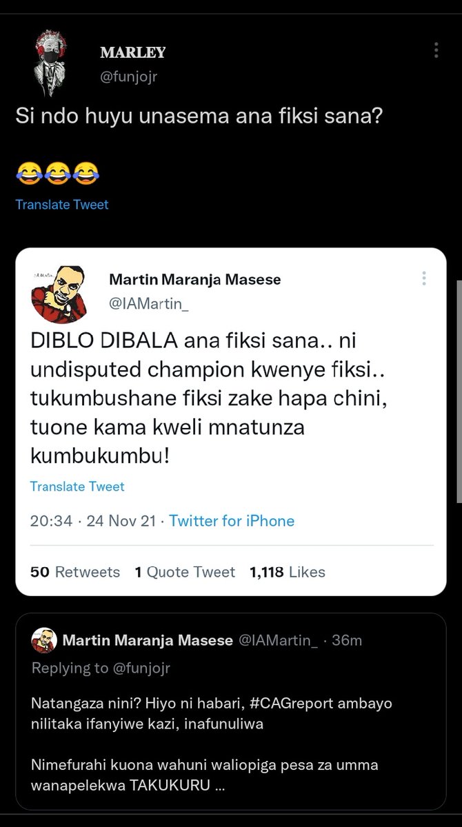 spana_Konki's tweet image. Thread ya Funjo na MMM wakiuana vikali 😂😂😂 #WednesdayVAR Thread ya kwanza 1.1