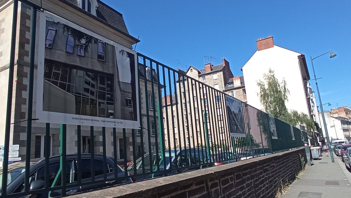 HelierPole's tweet photo. [Point travaux🏗️] Les travaux de la nouvelle extension avancent et s’exposent sur les grilles du Pôle Saint-Hélier.
#extension  #projetarchitectural https://t.co/nkokuJrtU0