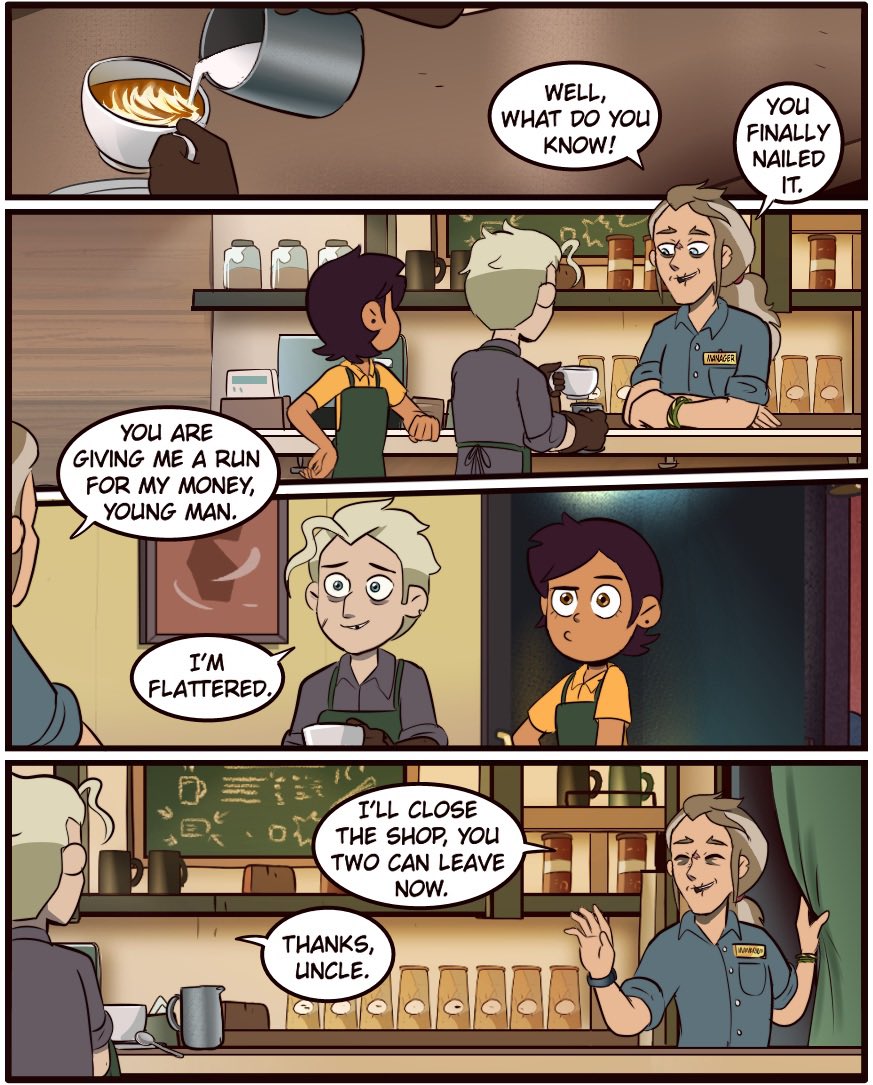 Mark Mak on Twitter "Hollow Mind but, like, Coffee Shop AU or