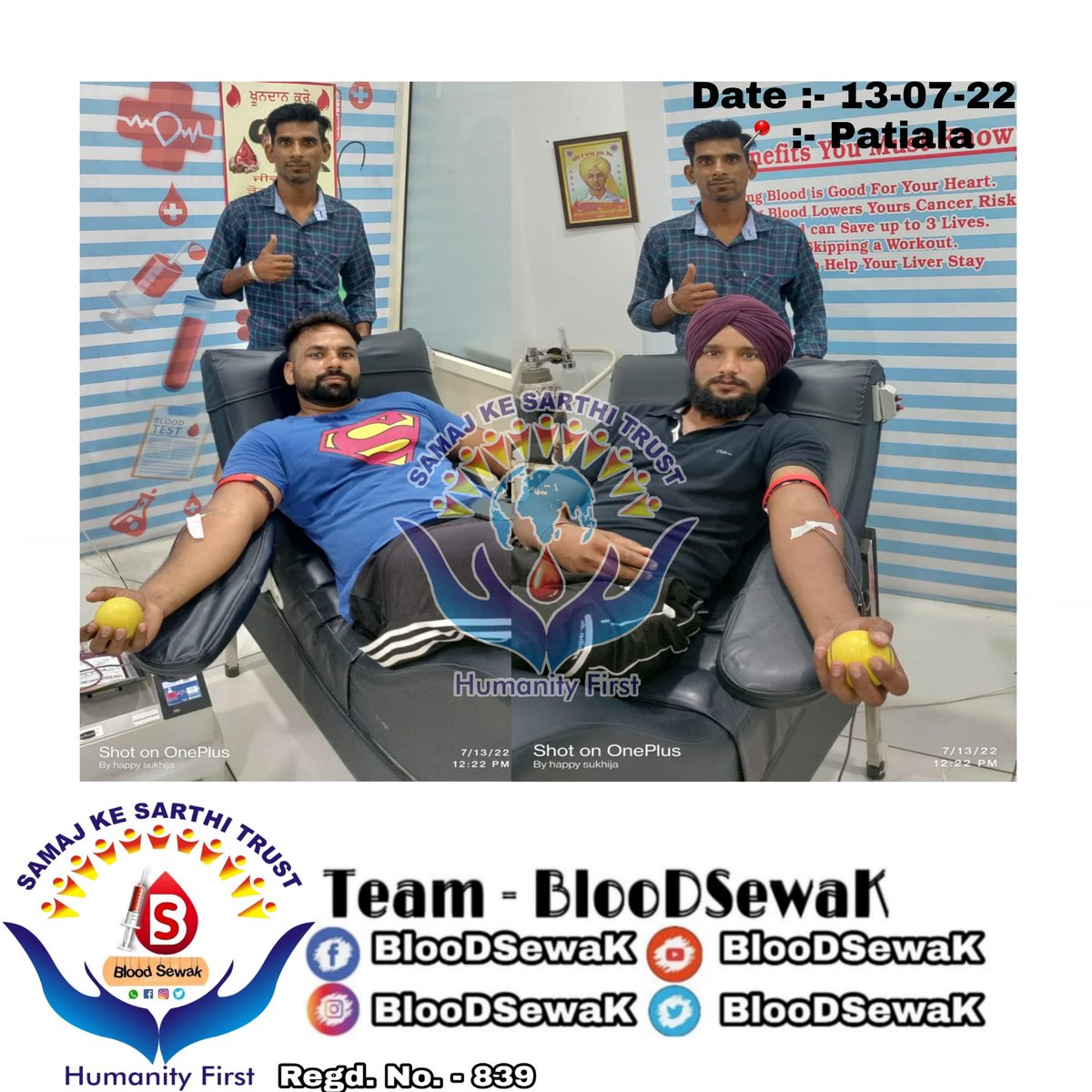 BloodSewak's tweet photo. बिना झुके खाली होना लगभग नामुमकिन है;
अगर अंदर से अहंकार खाली करना है, तो झुकना ही एकमात्र उपाय है..
THANKS BROTHER EMERGENCY DONATION #patiala 
#bloodsewak #samajkesarthitrust  
#blooddonation #humanity   
#7340902501 #7986538783 #8818000162 #09756350632 https://t.co/m8acNr8Pi6