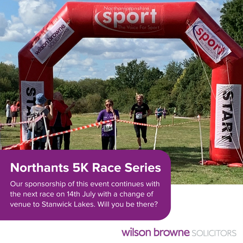 wilsonbrownelaw's tweet photo. The next Northamptonshire Sport 5K Race sponsored by Wilson Browne Solicitors has been moved to Stanwick Lakes this Sunday. Post your photos below and let us know how you got on
#CSR
#Community
#AllTheHelpYouNeed https://t.co/VlBGWhHqLT