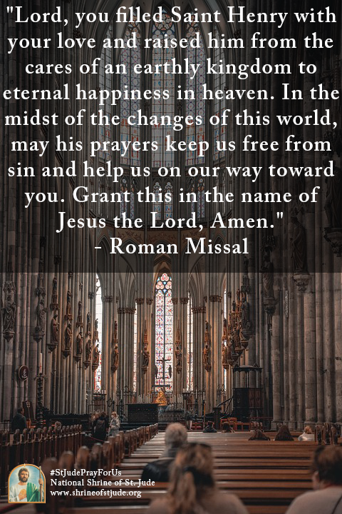 ShrineofStJude's tweet photo. Feast of St. Henry: July 13
-
#feast #feastday #sthenry #saint #saints #quote #quotes #Christ #Jesus #Eucharist #catholic #stjude #pray #prayer #Gospel #Lord #romanmissal #prayers #saintjude #saintjudethaddeus #pleadforus #July #shrine #architecture #church #community https://t.co/0vgoTUABcU