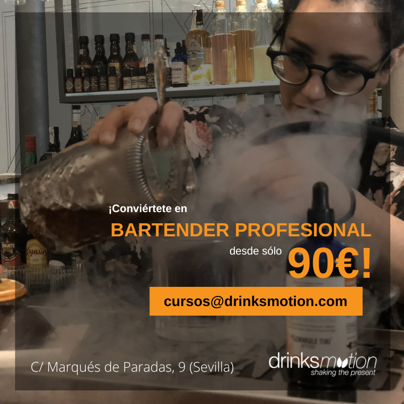 ¿Quieres convertirte en bartender profesional? ¡Volvemos en septiembre con nuevo curso de cocteleria internacional! ¡No te quedes sin tu plaza! cursos@drinksmotion.com #cocteleria #bartender #Sevilla #coctel #cursococteleria