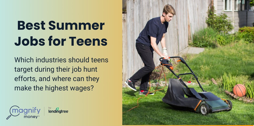 magnify_money's tweet photo. Check out the link for more insight into which industries teens can target during their job hunt efforts, and where they can make the highest wages. https://t.co/EZZY5W6Zhk
•
•
•
#summerjob #job #bestjobforteens #goodjobs #salarytips #jobhunt #personalfinance https://t.co/sEFQNqhieF