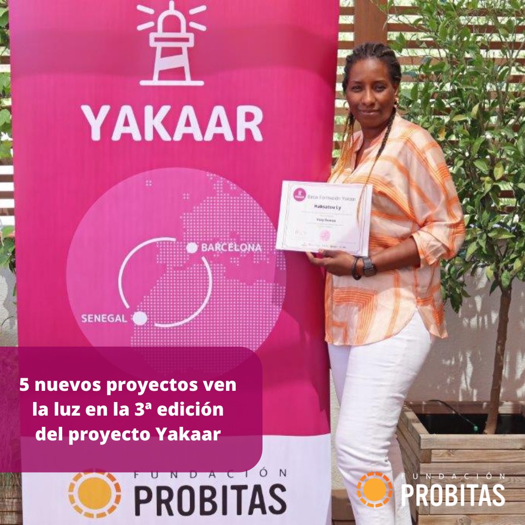 FProbitas's tweet photo. Tras 9 meses de formación, han recibido en Barcelona sus diplomas Dame, Habsa, Issa, Mamadou Moustapha y Ousseynou para iniciar iniciativas empresariales en su país de origen. Leer más en: https://t.co/vXHiE3jpS2
#yakaar #africa #formación #Barcelona #proyectomultidisciplinar https://t.co/EpMLLTP0Ap
