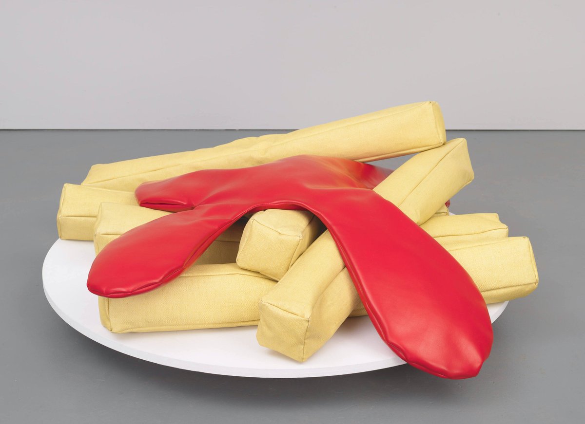 We would be remiss not to celebrate National French Fry Day today with #ClaesOldenburg's French Fries and Ketchup (1963) from the collection. 🍟