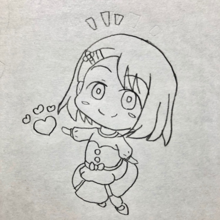 練習中…。 