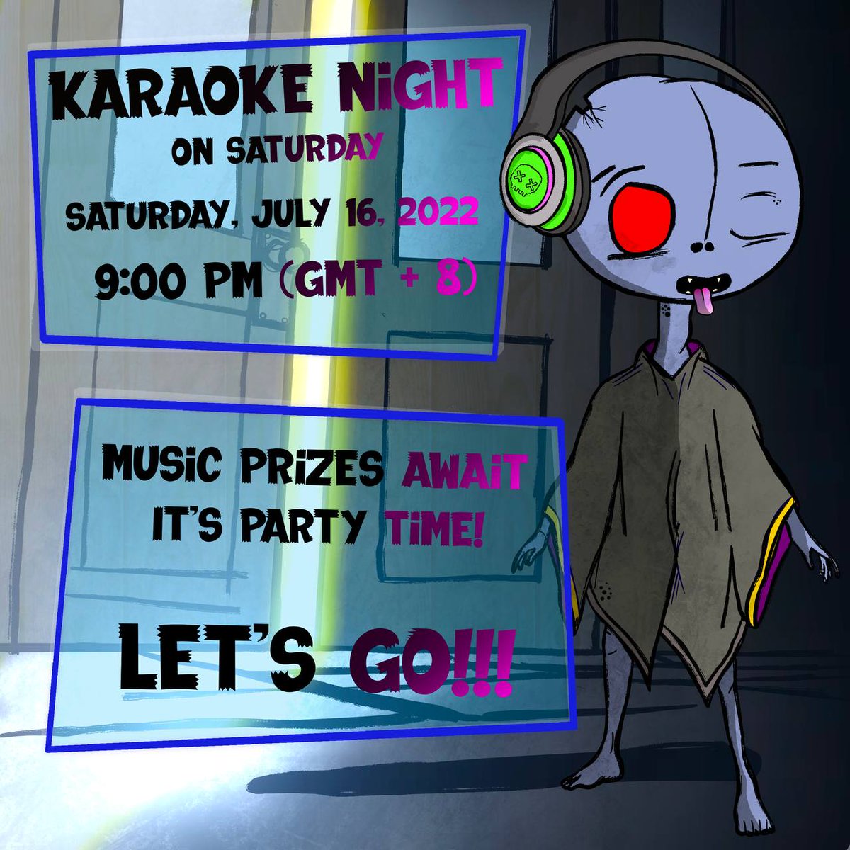 CRXLL_'s tweet photo. 🔥🔥 KARAOKE EVENT 🔥🔥

1st = OG + Cash 
2th-5th = WL

Bonus: 
Follow +Like + RT + Tag 3 Friends = 1 entry
(Twitter Picker Giveaway )

On going NFT giveaway in our Discord server. 

https://t.co/BgBUBiyxSP
-
#NFT #BabyOBE #OBEBrokenHeadz #SpookyHealer611 https://t.co/m18n2JedQR