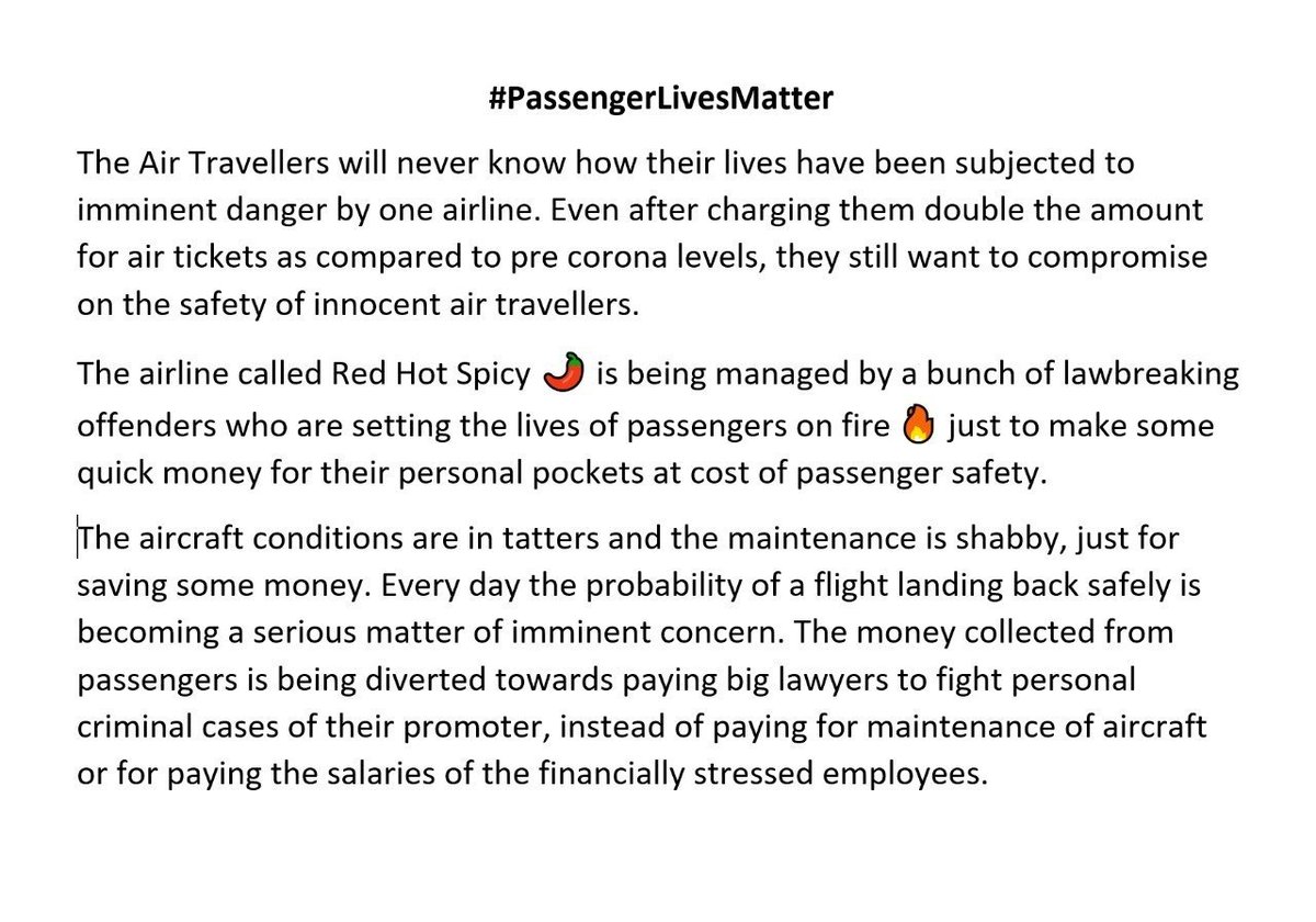 SkiesSafer's tweet photo. #PassengerLivesMatter
Every air passenger has the right to travel safely.
Retweet If you agree! https://t.co/T0MH14vrLL