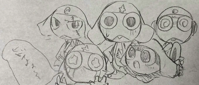 #100日チャレンジ 
11〜15日目 ケロロ小隊
やっぱり難しい 